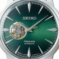 Seiko Presage Cocktail Time Grasshopper 40.5mm Green Dial Bracelet Watch