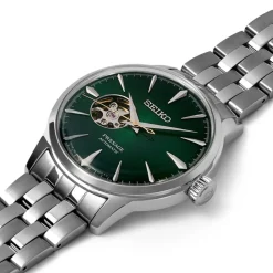 Seiko Presage Cocktail Time Grasshopper 40.5mm Green Dial Bracelet Watch