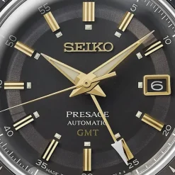 Seiko Presage Style 60's 40.8mm Brown Dial & Leather Strap Watch