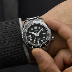 Seiko Prospex 1969 Diver&rsquo;s Modern Re-Interpretation GMT 42mm Black Dial Watch