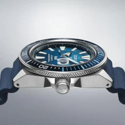 Seiko Prospex &lsquo;Deep Blue&rsquo; Samurai Padi Special Edition 44mm Blue Dial Blue Rubber Strap Watch