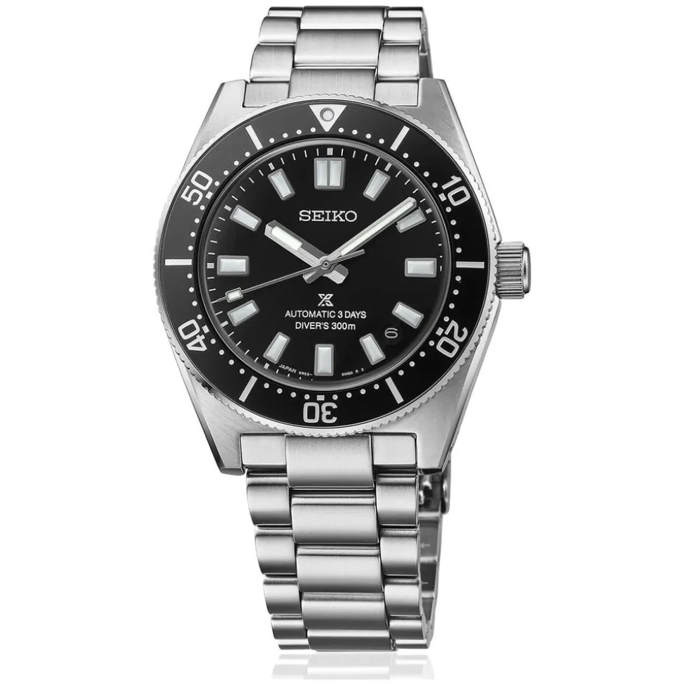 Seiko Prospex 1965 Revival Diver’s 40mm Cove Black Dial Steel Bracelet Watch
