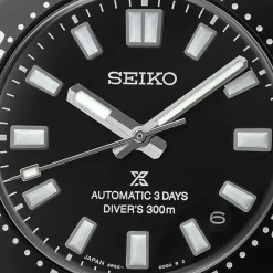 Seiko Prospex 1965 Revival Diver&rsquo;s 40mm Cove Black Dial Steel Bracelet Watch
