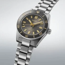 Seiko Prospex 1965 Revival Diver&rsquo;s 40mm Tide Grey Dial Steel Bracelet Watch