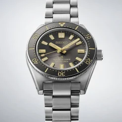 Seiko Prospex 1965 Revival Diver&rsquo;s 40mm Tide Grey Dial Steel Bracelet Watch