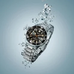 Seiko Prospex 1965 Revival Diver&rsquo;s 40mm Tide Grey Dial Steel Bracelet Watch