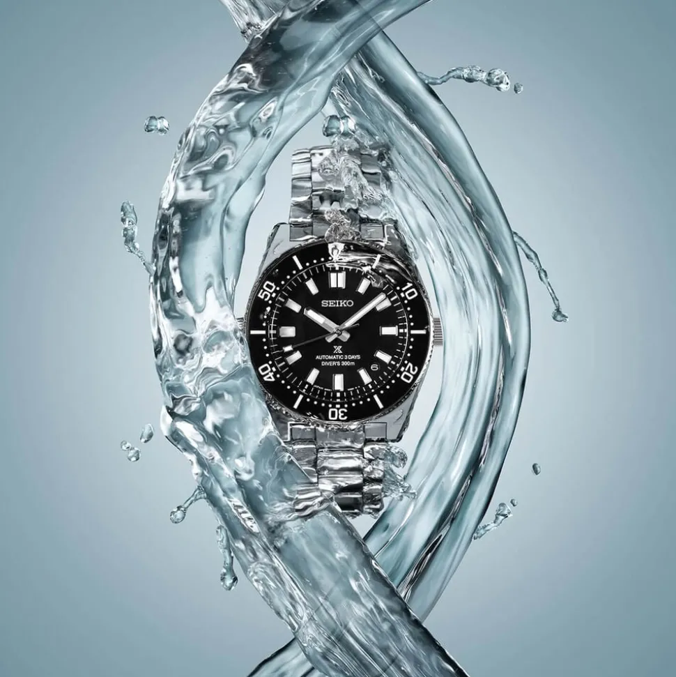 Seiko Prospex 1965 Revival Diver’s 40mm Cove Black Dial Steel Bracelet Watch