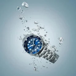 Seiko Prospex 1965 Revival Diver&rsquo;s 40mm Scuba Blue Dial Steel Bracelet Watch
