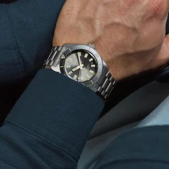 Seiko Prospex 1965 Revival Diver&rsquo;s 40mm Tide Grey Dial Steel Bracelet Watch