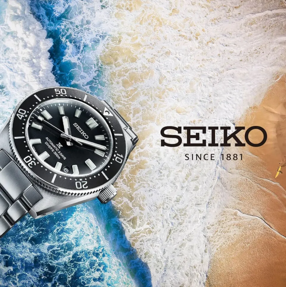 Seiko Prospex 1965 Revival Diver’s 40mm Cove Black Dial Steel Bracelet Watch