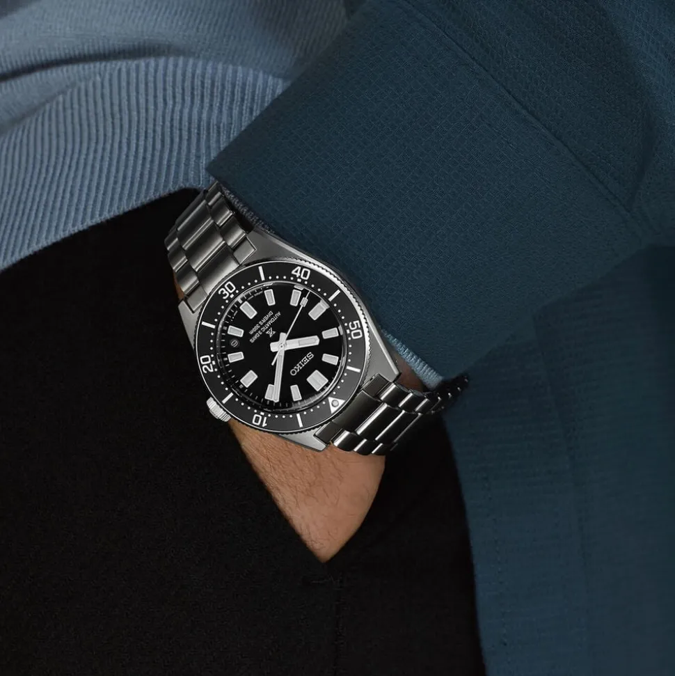 Seiko Prospex 1965 Revival Diver’s 40mm Cove Black Dial Steel Bracelet Watch
