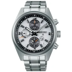 Seiko Prospex GPS Solar Chronograph Speedtimer 42mm Silver Dial Stainless Steel Bracelet Watch