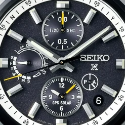Seiko Prospex GPS Solar Chronograph Speedtimer 42mm Black Dial Stainless Steel Bracelet Watch