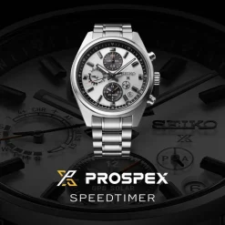 Seiko Prospex GPS Solar Chronograph Speedtimer 42mm Silver Dial Stainless Steel Bracelet Watch