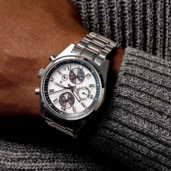 Seiko Prospex GPS Solar Chronograph Speedtimer 42mm Silver Dial Stainless Steel Bracelet Watch