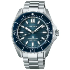 Seiko Prospex 300m Diver&rsquo;s 41.3mm Coastline-Cobalt Dial Stainless Steel Bracelet Watch