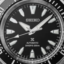 Seiko Prospex 4R 'Shog-urai' Diver 41.7mm Black Dial Stainless Steel Bracelet Watch