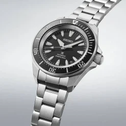 Seiko Prospex 4R 'Shog-urai' Diver 41.7mm Black Dial Stainless Steel Bracelet Watch