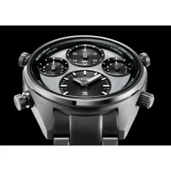 Seiko Prospex Speedtimer 42mm Solar Chrono Black & Silver Dial Bracelet Watch