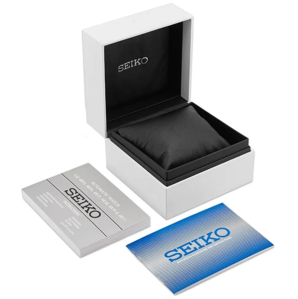 Seiko Prospex Speedtimer Solar 39mm Chronograph White Dial Steel Case Bracelet Watch
