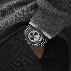 Seiko Prospex Speedtimer 41.4mm Solar Chronograph Black & Grey Bezel Watch