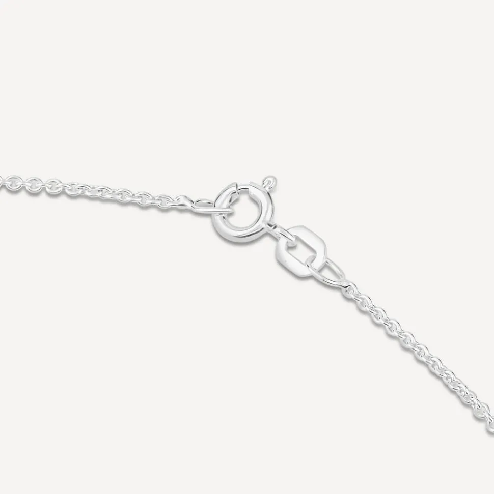 Silver & Gold-plated Cubic Zirconia 'Love You To The Moon & Back' Pendant (Chain Included)