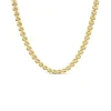 Silver & Yellow Gold Plated Brick Link Necklet
