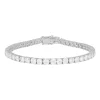 Silver and cubic zirconia tennis bracelet