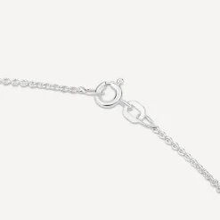 Silver crystal heart locket (Chain Included)