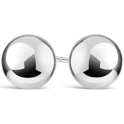 Silver 8mm ball stud earrings