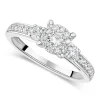 Special Price - 9ct White Gold 0.50ct Diamond Cluster Ring