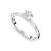 Sterling Silver 6 Claw Cubic Zirconia Small Solitaire Promise Ring