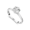 Sterling Silver 6 Claw Cubic Zirconia Solitaire Ring