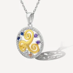 Sterling Silver & Gold Plated Triskele Celtic Spiral Pendant