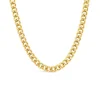 Sterling Silver & Yellow Gold Plated Tight Curb Necklet