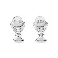 Sterling Silver and Cubic Zirconia Chalice Earrings