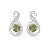 Sterling Silver and Cubic Zirconia August Birthstone Stud Earrings