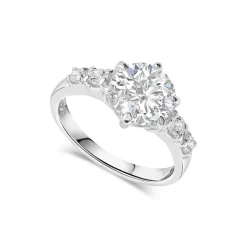 Sterling Silver and Cubic Zirconia Dress Ring
