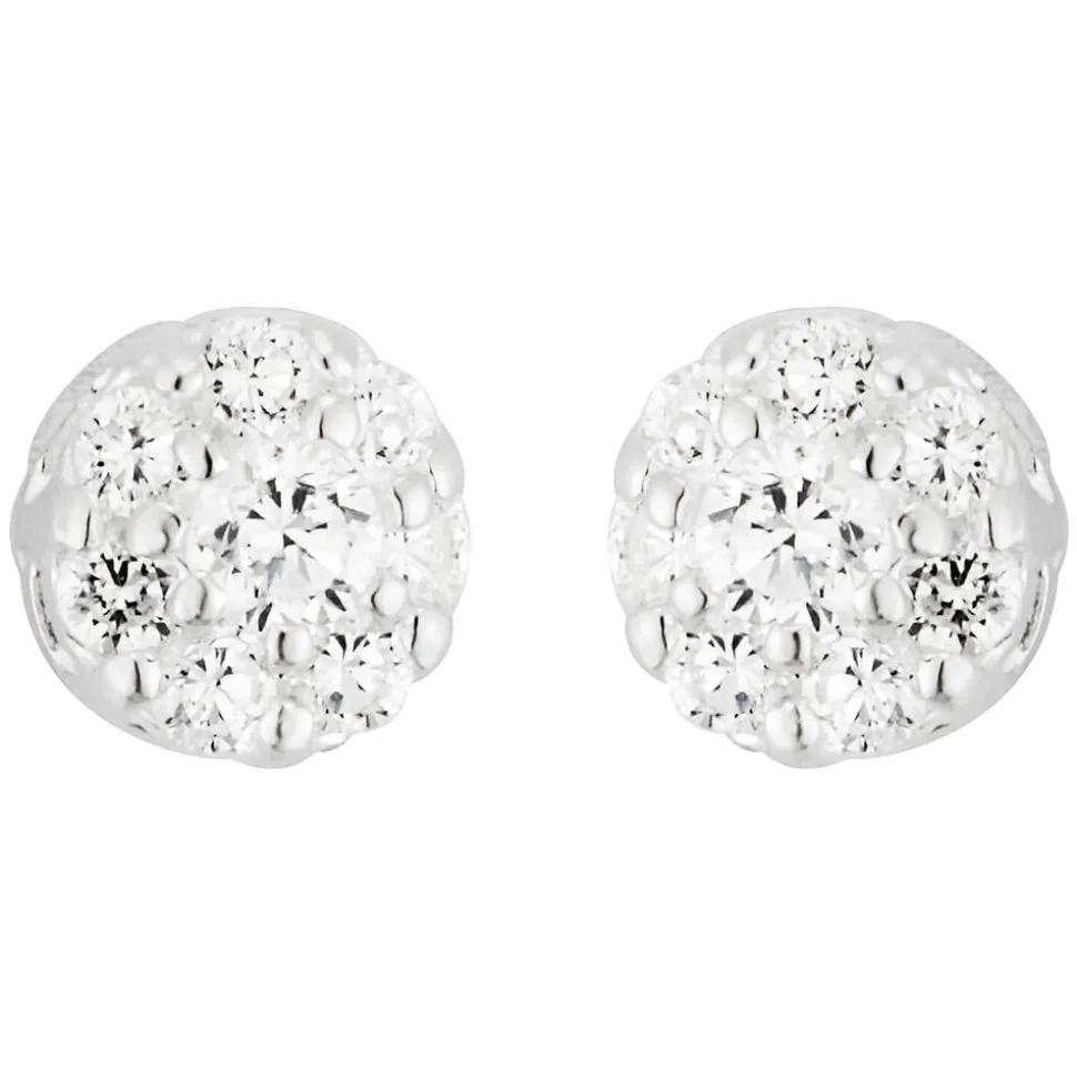 Sterling Silver and Cubic Zirconia Earrings