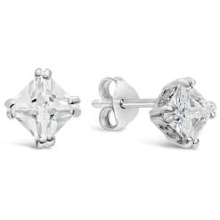 Sterling Silver and Cubic Zirconia Earrings