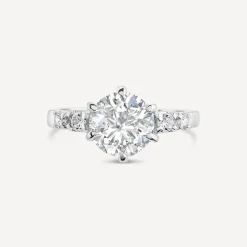 Sterling Silver and Cubic Zirconia Dress Ring