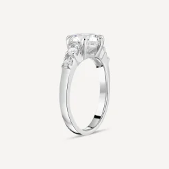 Sterling Silver and Cubic Zirconia Dress Ring