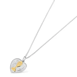 Sterling Silver and Gold Plated Communion Medal (Chain Included)