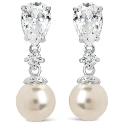 Sterling Silver and Pearl Earrings