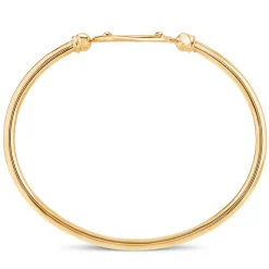 Sterling Silver and Yellow Gold Plated Coin Ladies Bangle