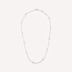 Sterling Silver Bean Trace Chain Necklet