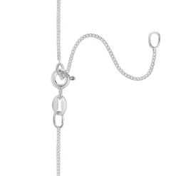 Sterling Silver Block Initial K Pendant (Chain Included)