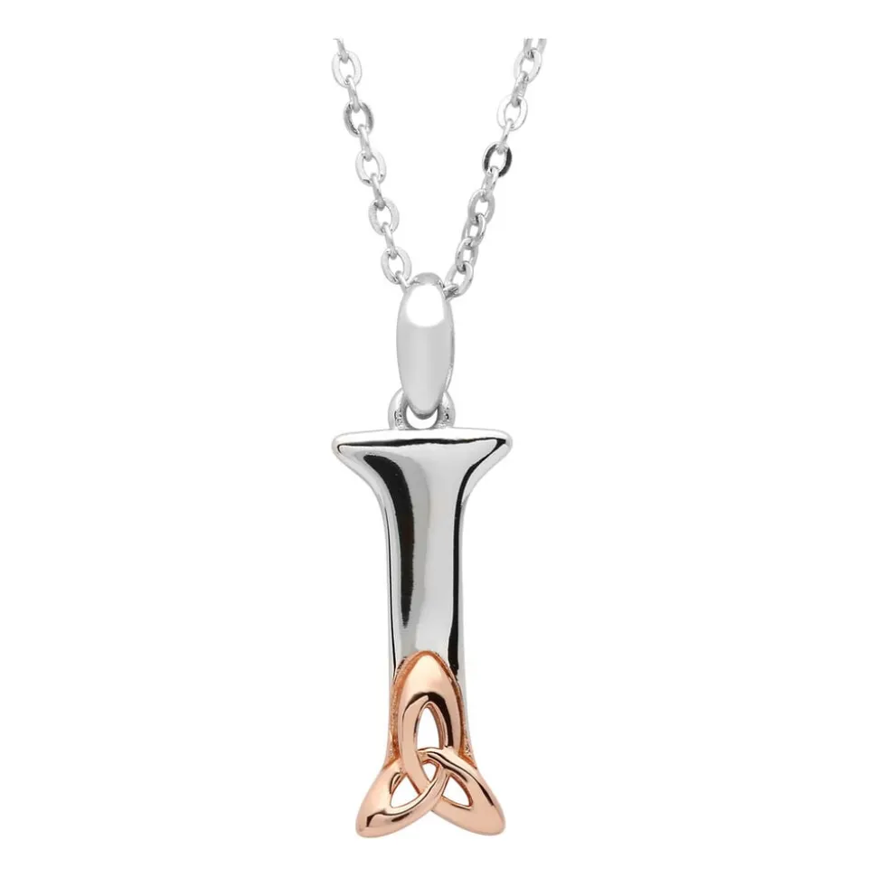 Sterling Silver Celtic I Initial Pendant
