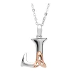 Sterling Silver Celtic J Initial Pendant