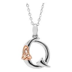 Sterling Silver Celtic Q Initial Pendant